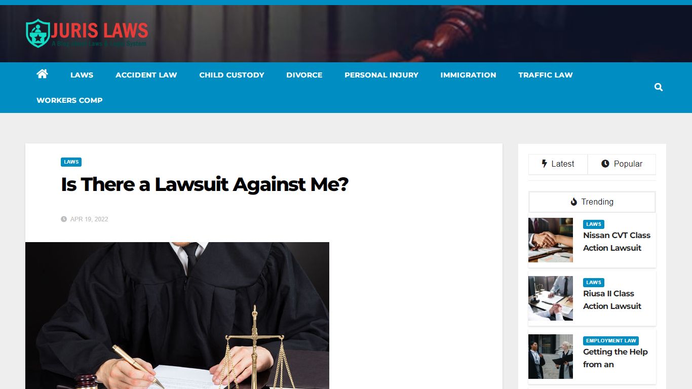 Is There a Lawsuit Against Me? - Juris Laws